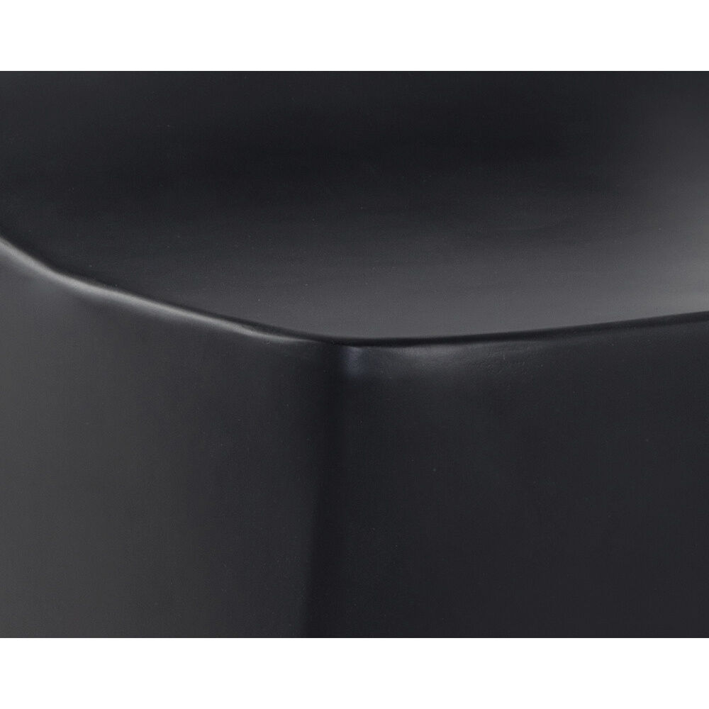 Ledger 25.5 inch Black Outdoor Stool